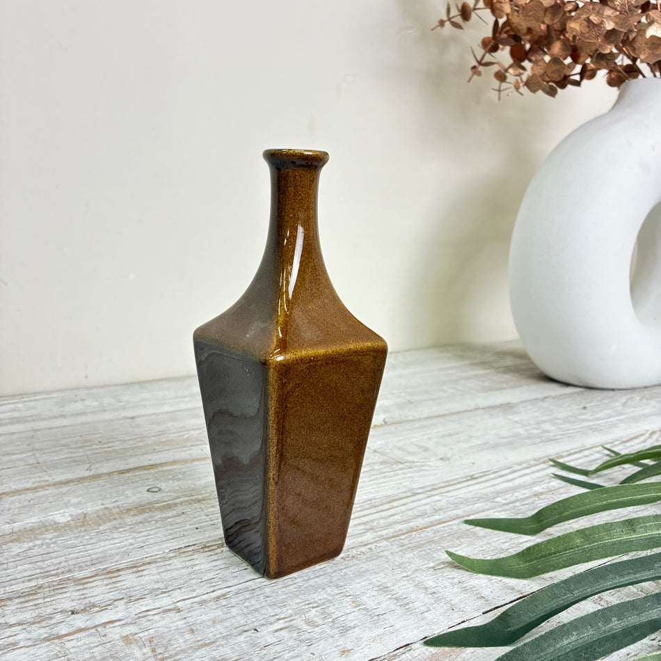 Ami Design Vase Braun Keramik S Flaschenform Vintage Deko