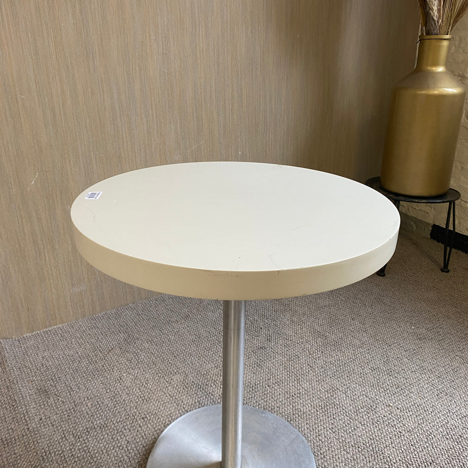 Beistelltisch grau gebraucht Holz Tisch rund 60cm