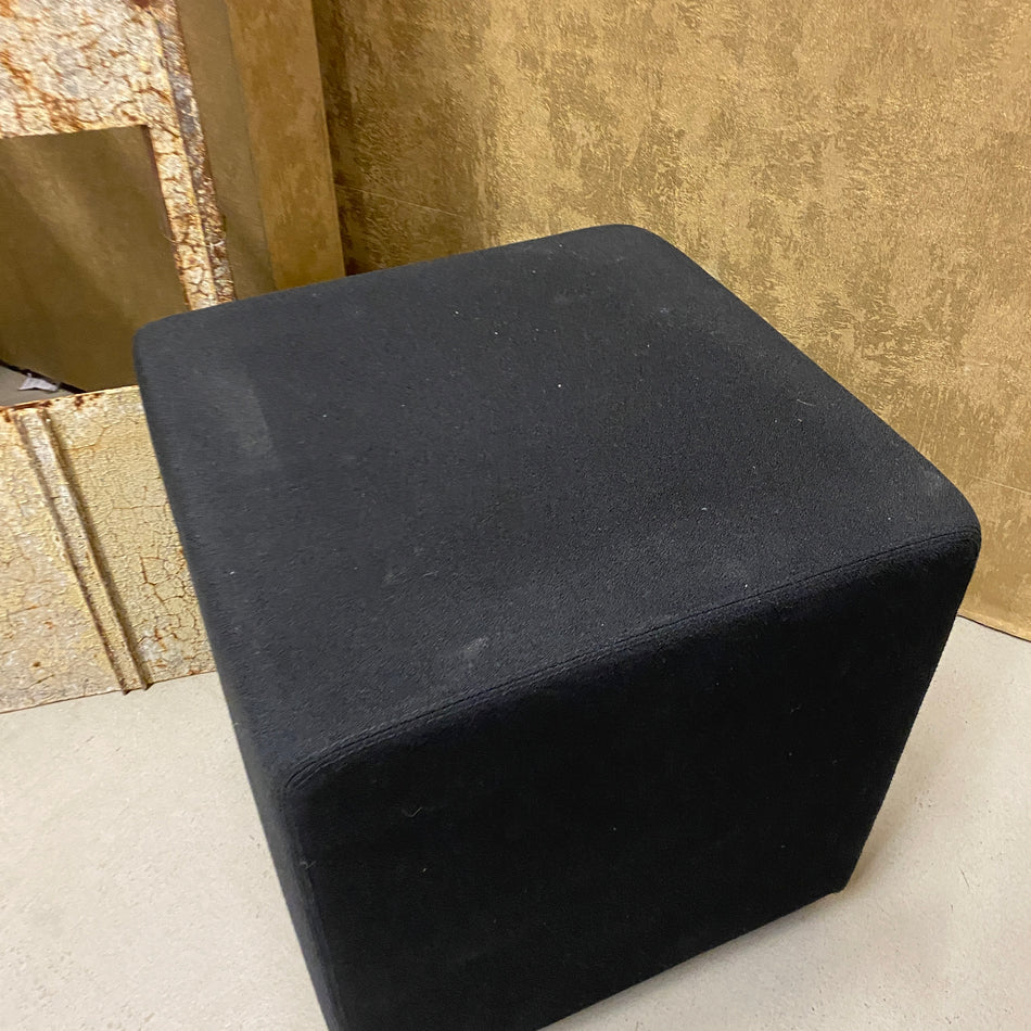 Sitzhocker gebraucht schwarz gepolstert Pouf Hocker
