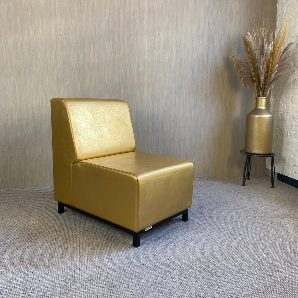 Sessel gebraucht golden Kunstleder Sitzmöbel