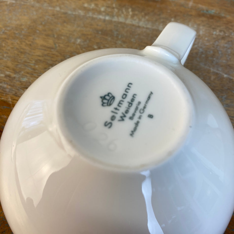 Seltmann Weiden Medina fine diamond uni Teeobertasse 0,26l Tasse weiß
