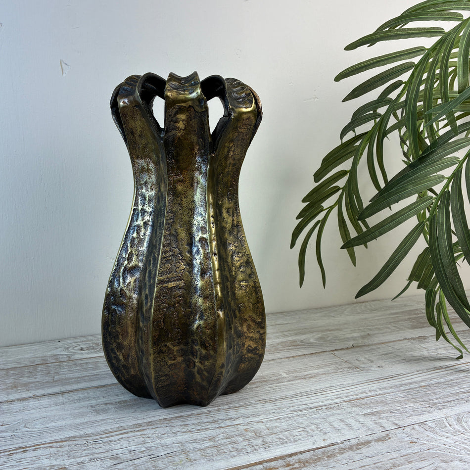 Light & Living Abajo Vase Dekovase Gold Bronze Metall