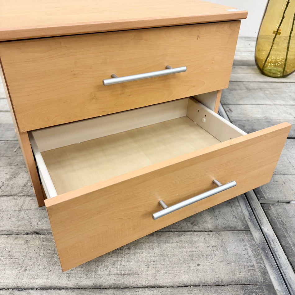 Nachttisch mit 2 Schubladen Holz Schrank gebraucht
