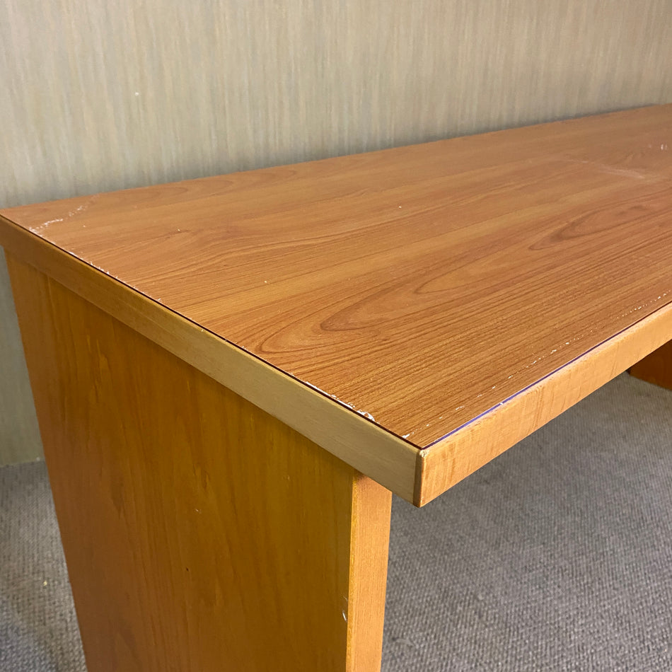 Schreibtisch in Holzoptik mit Schublade – stabiler Bürotisch Tisch gebraucht