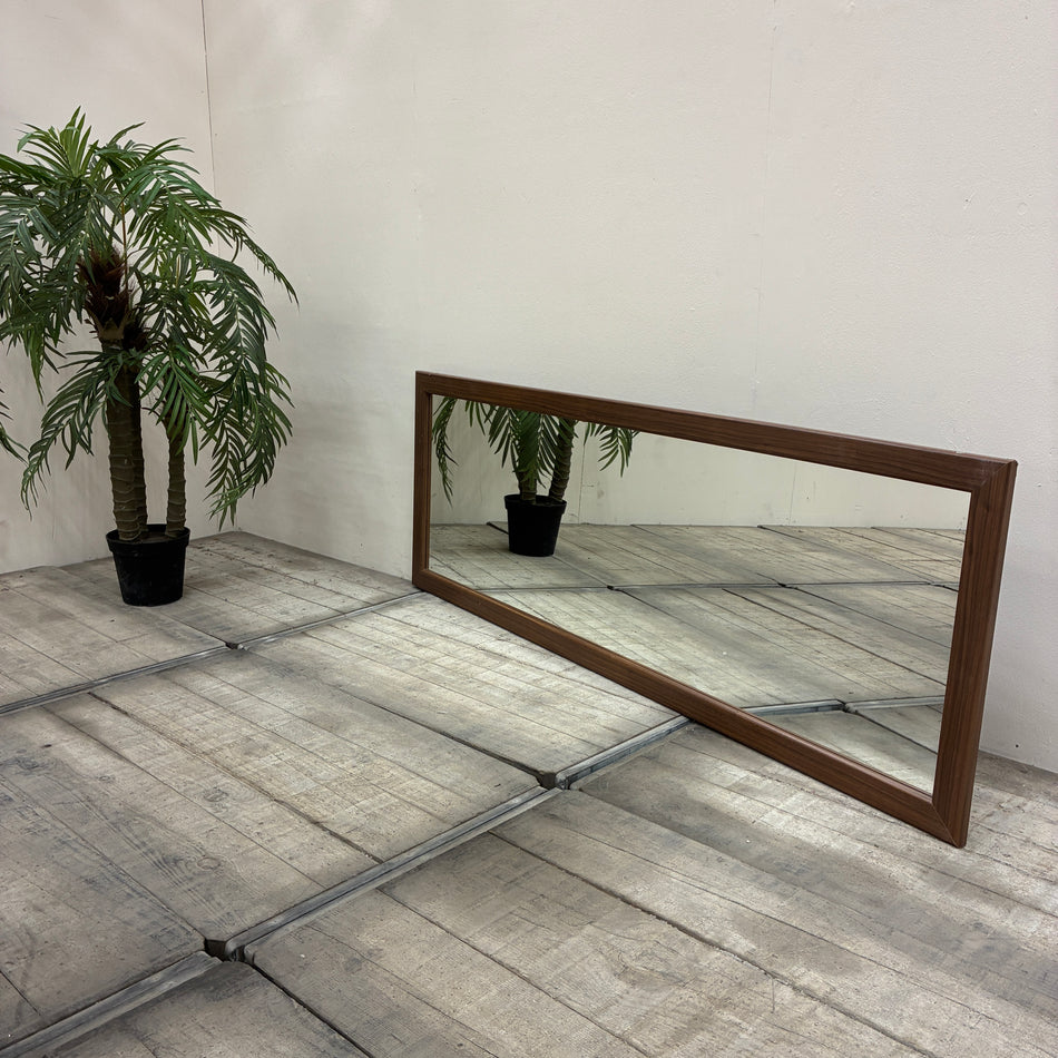 Wandspiegel 200x71cm Ganzkörperspiegel Holzrahmen Braun Nussbaum Spiegel Gebraucht