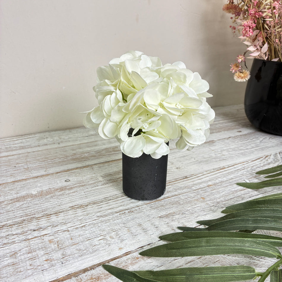 Flaschenvase Ted S Glas Blumenvase 10cm Anthrazit Vase Schwarz Deko
