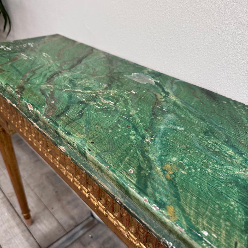Exklusiver Konsolentisch im Empire-Stil mit Marmor-Optik 5-Sterne Schlosshotel