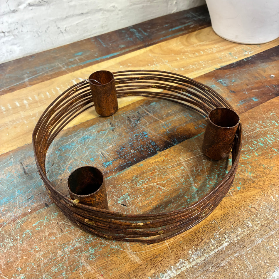 Kerzenleuchter Mirella kupferfarbig Metall 17,5cm