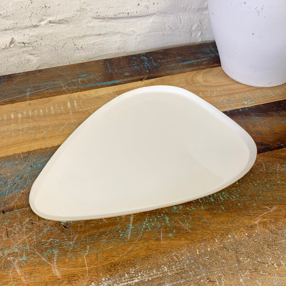 Countryfield Schale Madras L weiß Metall 25cm