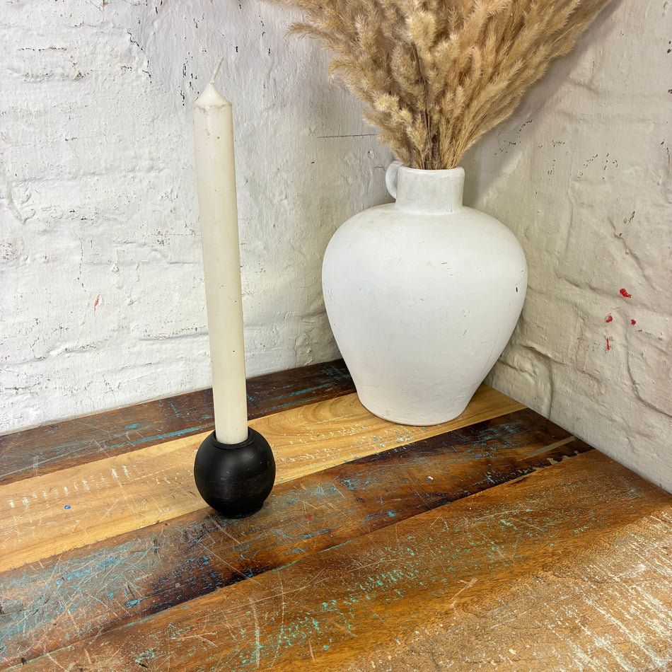 Kerzenhalter Dobra Sphere schwarz Metall 6cm