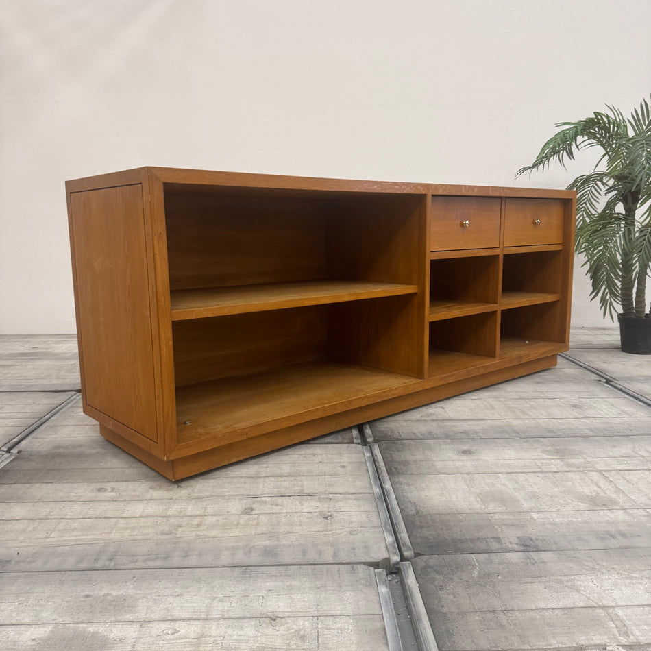 Echtholz Furnier Sideboard Eiche TV Lowboard Mid-Century Retro Kommode