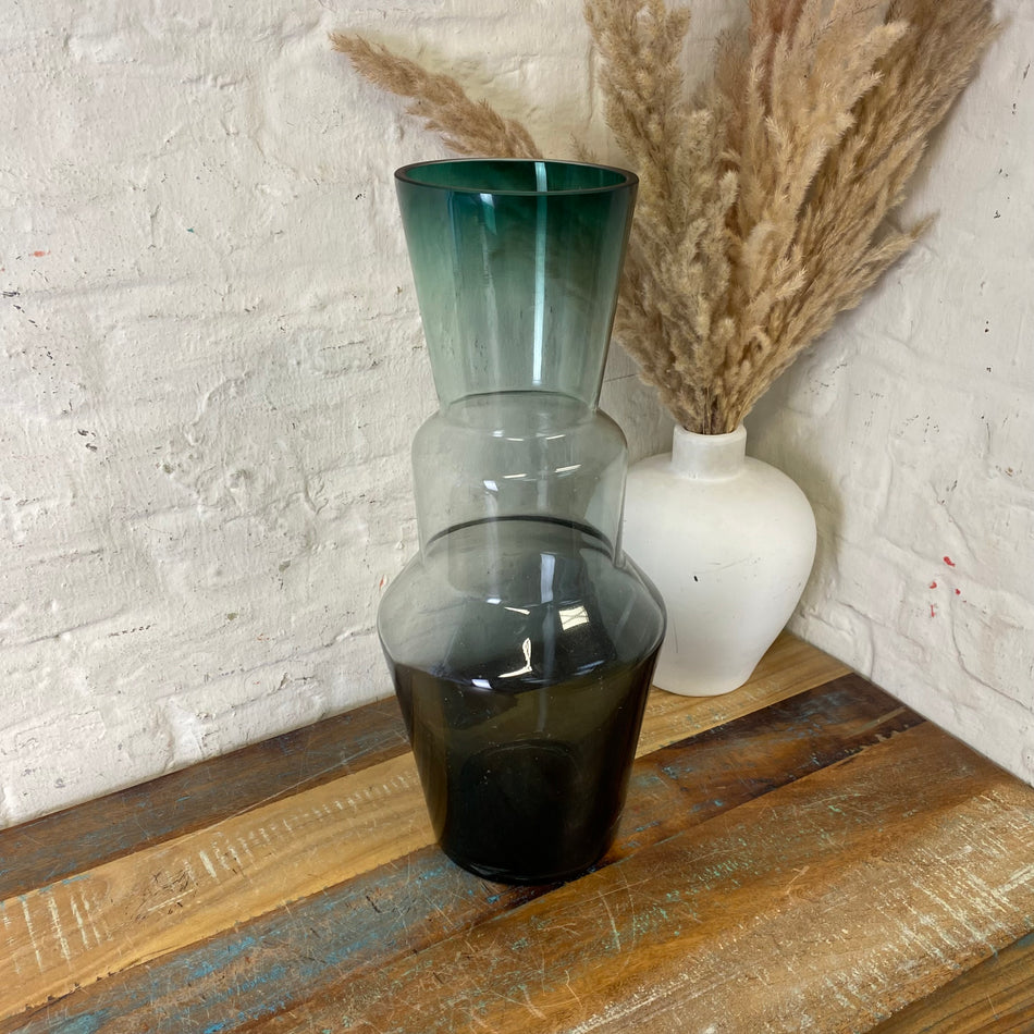 Light & Living Vase Trosmu schwarz grün Glas 44cm