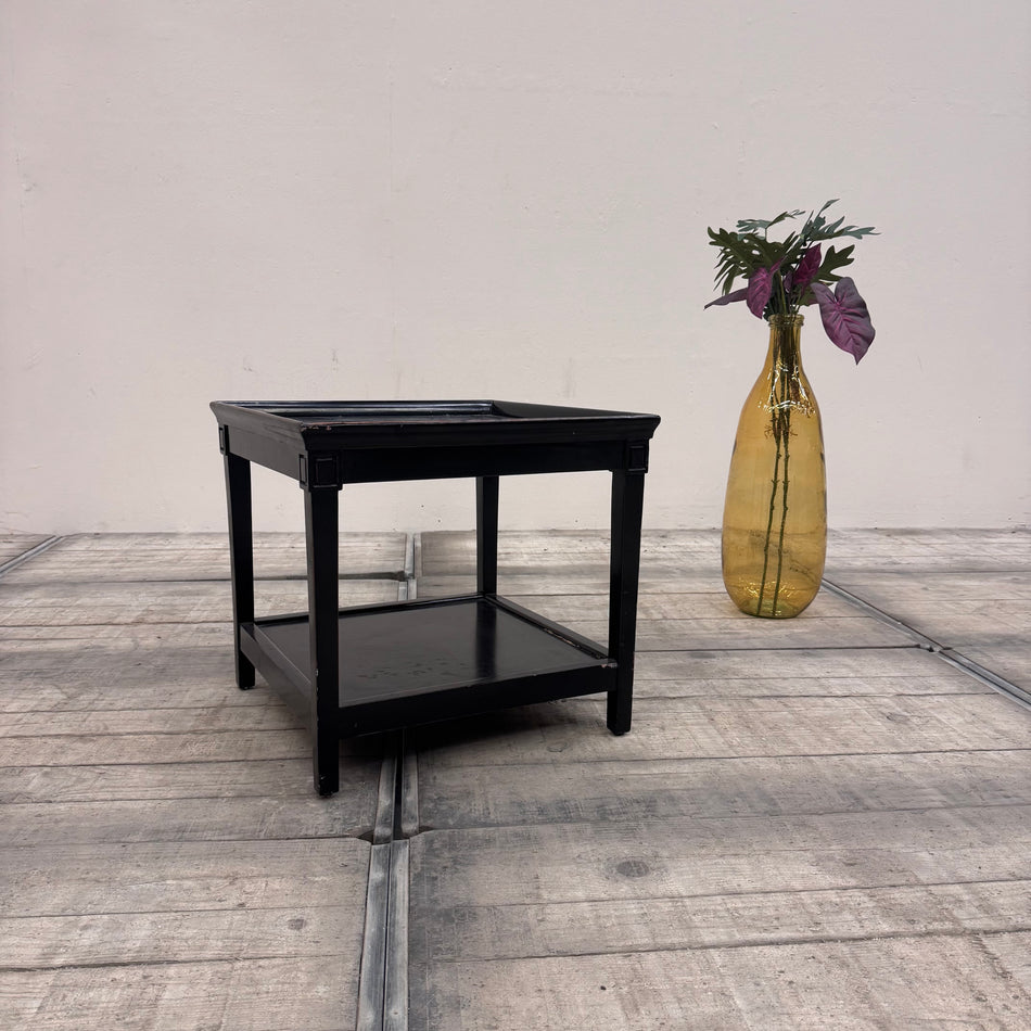 Beistelltisch Schwarz Holz Vintage Tisch Villen-Bestand gebraucht