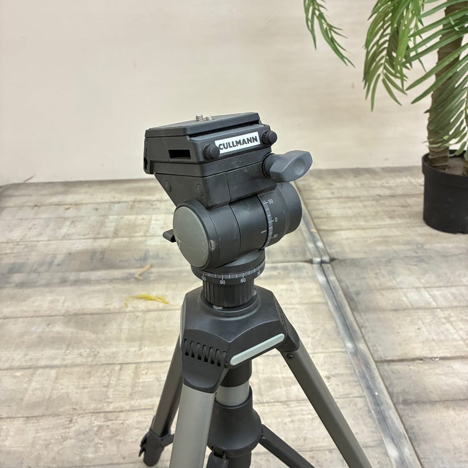 Cullmann Camera Tripod Black Silver Aluminum 3335 Tripod Used