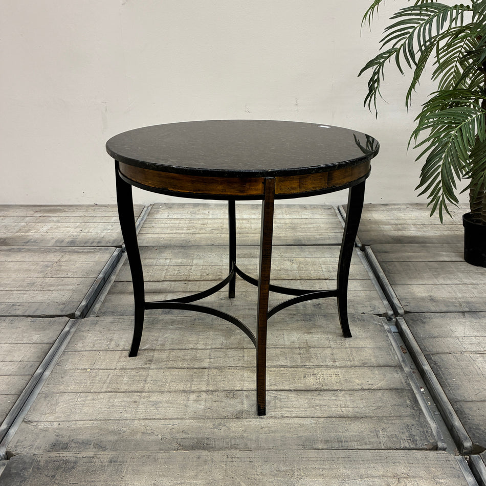 Eleganter Esstisch mit Granitplatte Rund Stilmöbel Tisch Gebraucht