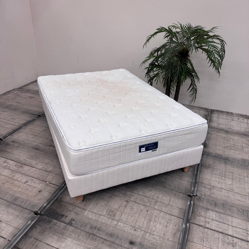 Simmons Heavenly Boxspringbett 140x200 inkl Matratze & Topper Bett Gebraucht