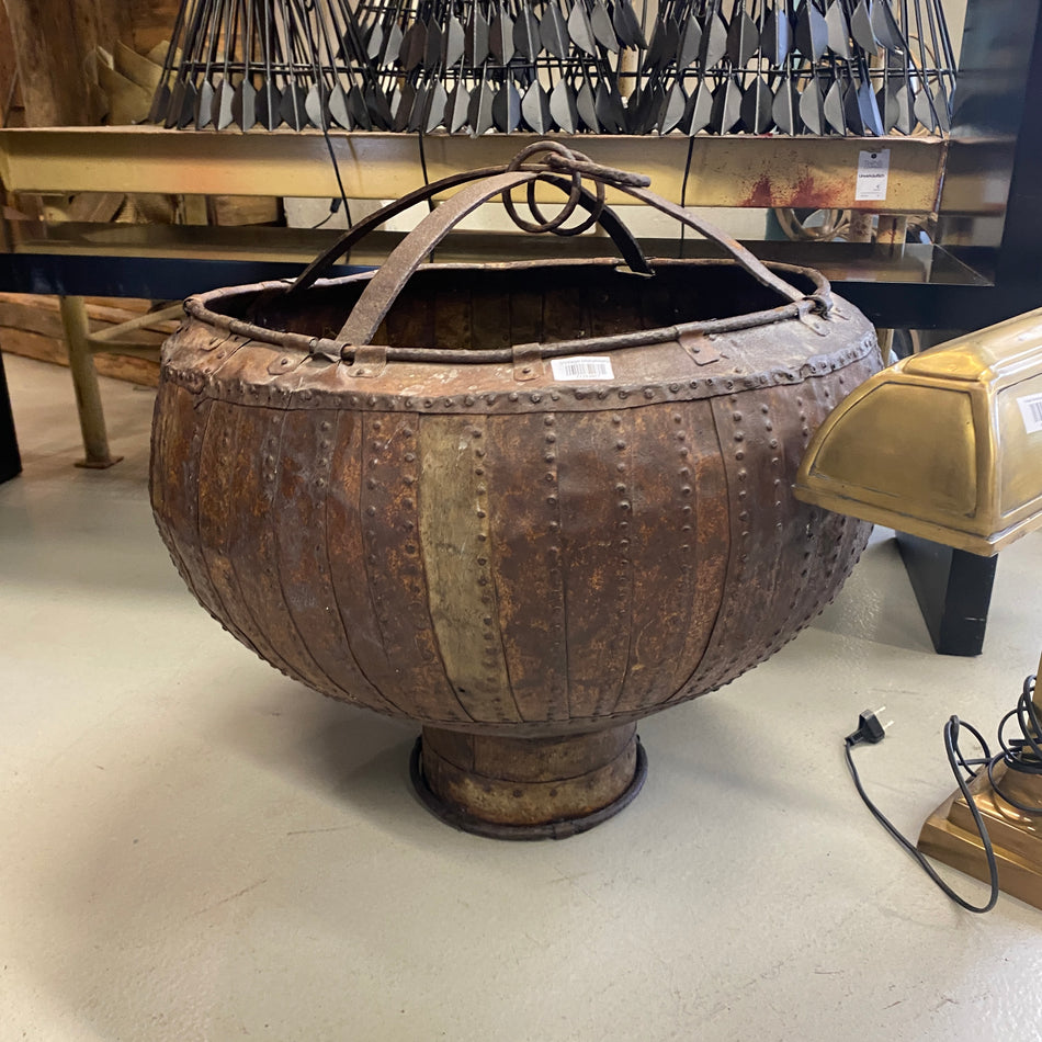 Vintage Metalldeko rustikal 60cm Korb