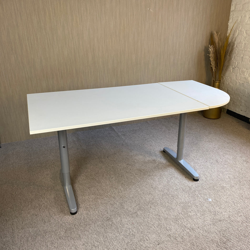 Ikea Galant Schreibtisch gebraucht hellgrau silber Tisch