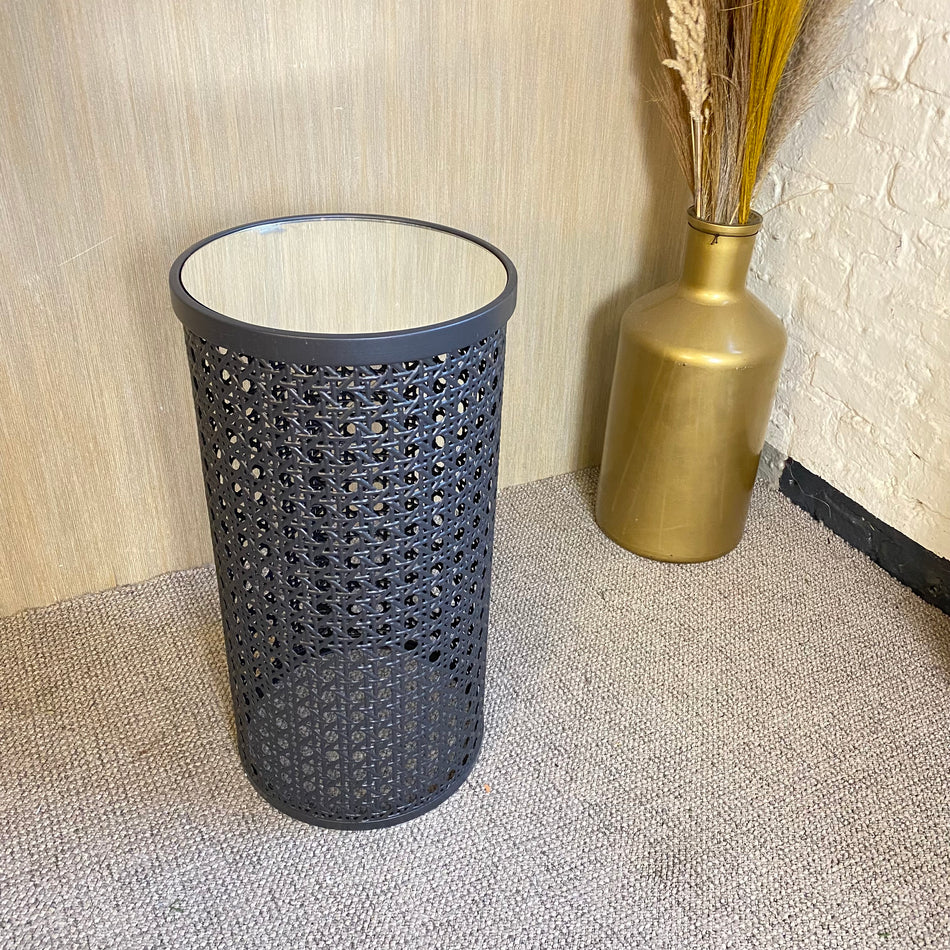 PTMD Beistelltisch Jinda mit Spiegel anthrazit Metall 60cm