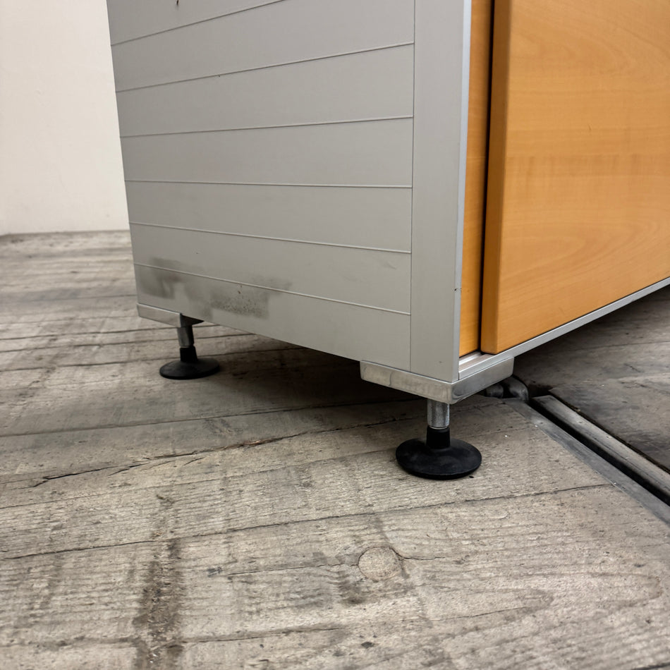 Vitra Spatio Sideboard Birne Holz Metall Mit Schiebetüren Sideboard MLGebraucht
