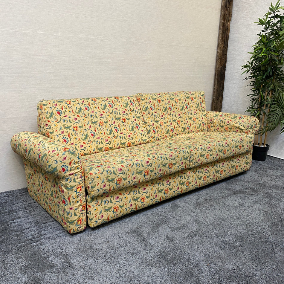 Florales Schlafsofa mit Ausziehbett Sofa mit Bettfunktion – gebraucht