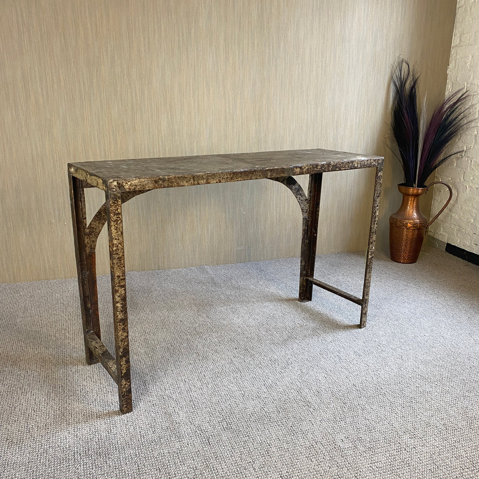 Eisentisch Konsole Industrial shabby Stil Rost Tisch