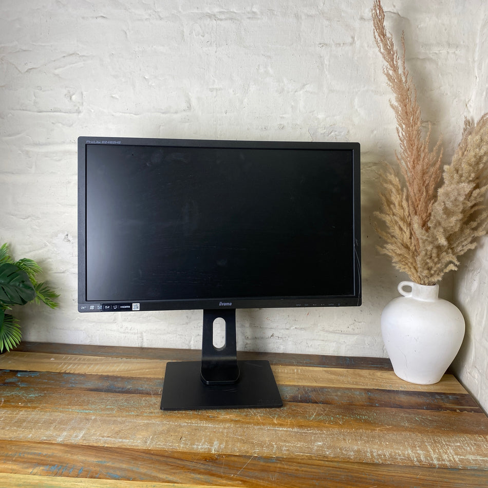 iiyama ProLite B2482HS 24” Full HD Monitor – HDMI/DVI/VGA – höhenverstellbar gebraucht Bildschirm
