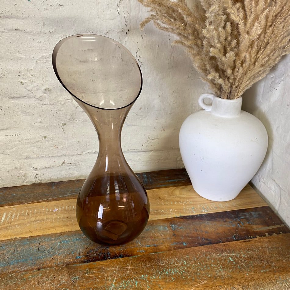 Light & Living Vase Herley braun Glas 33cm Blumenvase