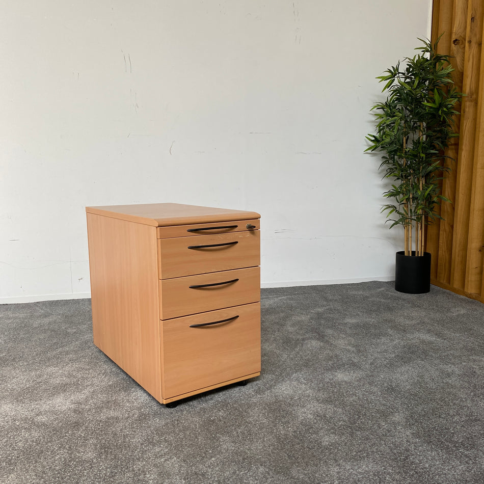 König+Neurath Standcontainer Holz 4 Schubladen