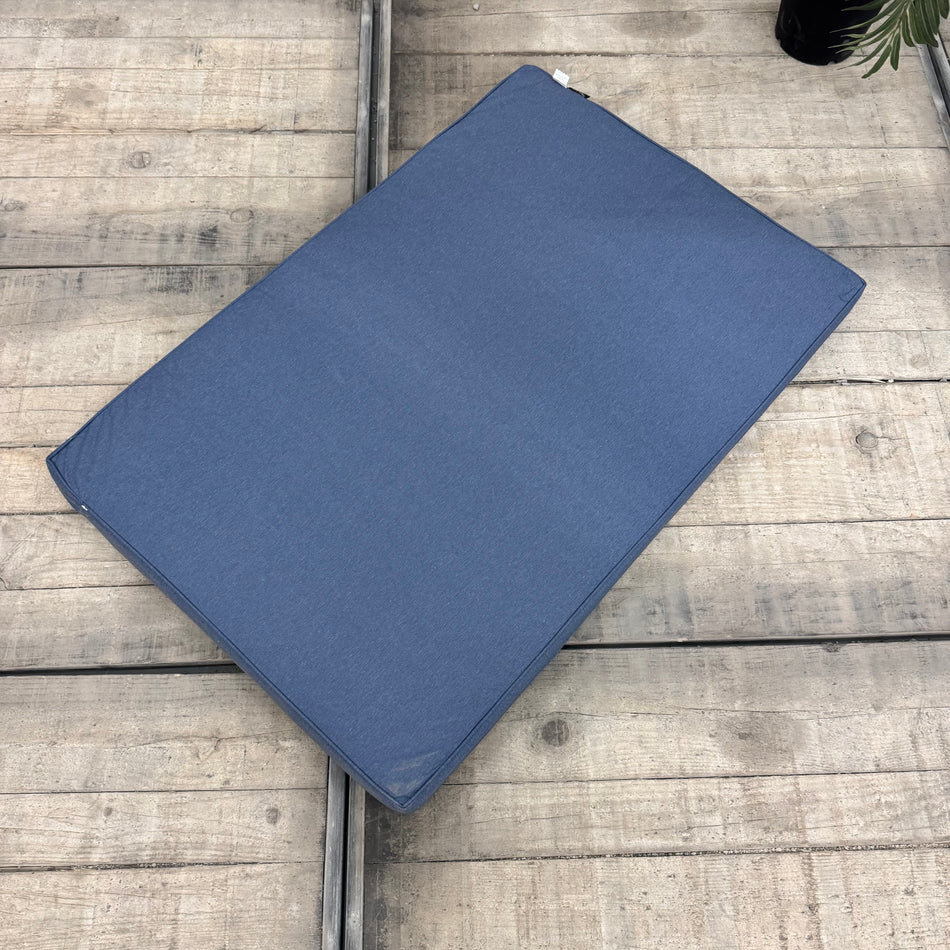 Outdoor Sitzkissen Madison Blau 120x80 Wetterfest Gartenkissen Neu Überproduktion