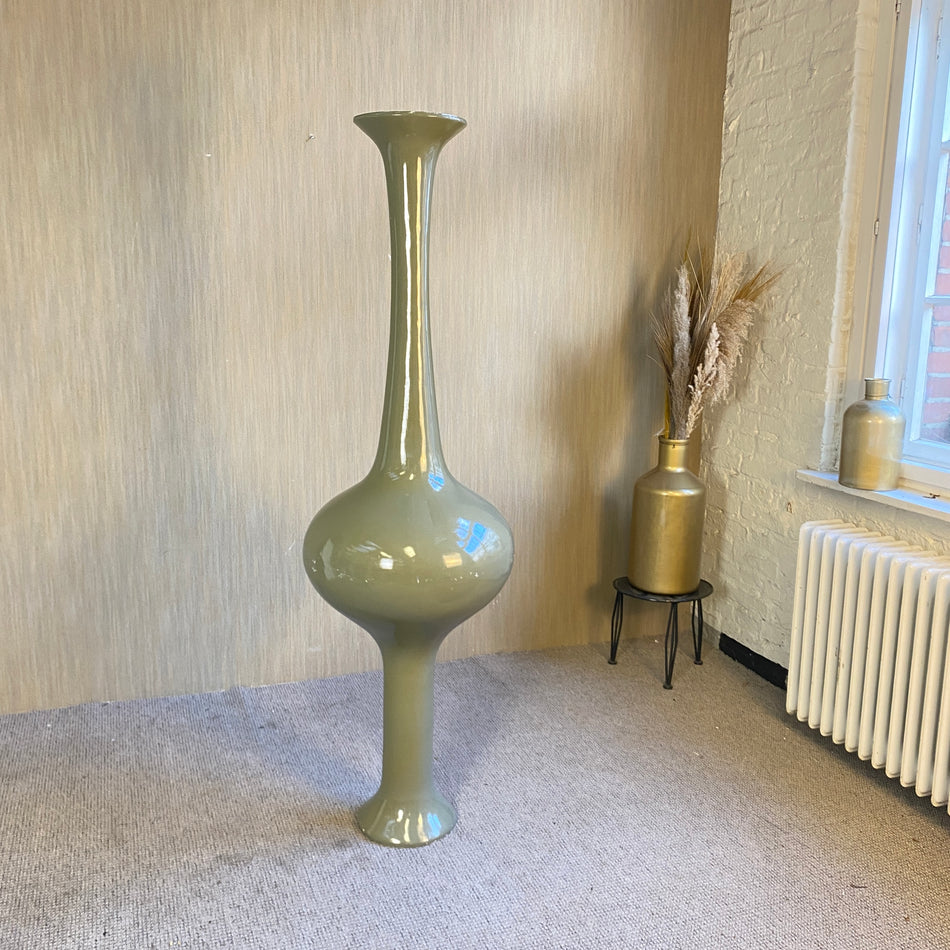 Imposante Vase gebraucht olivgrün 165cm Deko