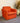 Sessel rot Stoff gepolstert mit Muster gebrauchte Hotelmöbel