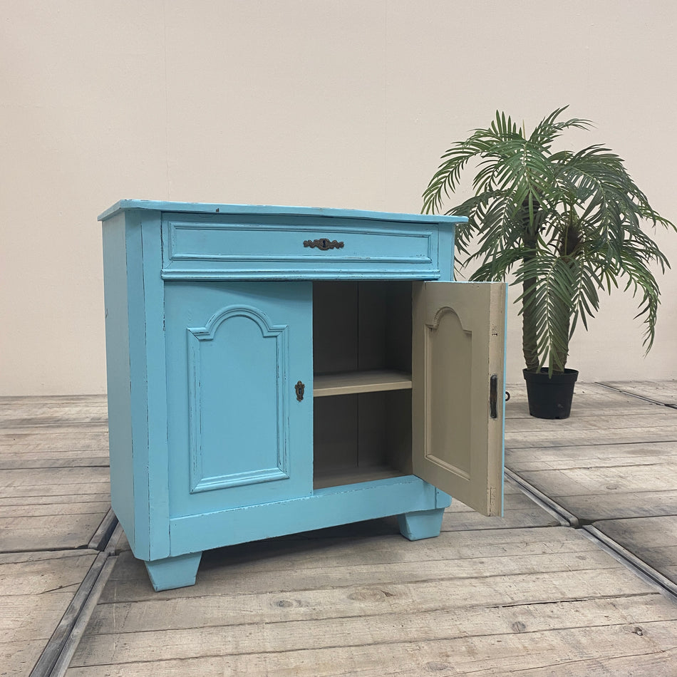 Thomas Klotz Kommode "Shabby Chic" blau Schrank Upcycled