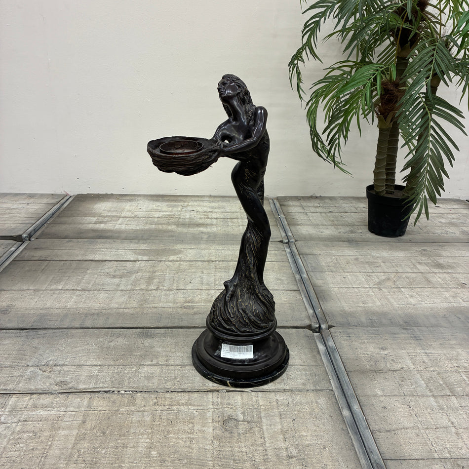 Bronzefigur Tischlampe Beschädigt Jugendstil Aktfigur Skulpturenlampe Lampe Gebraucht