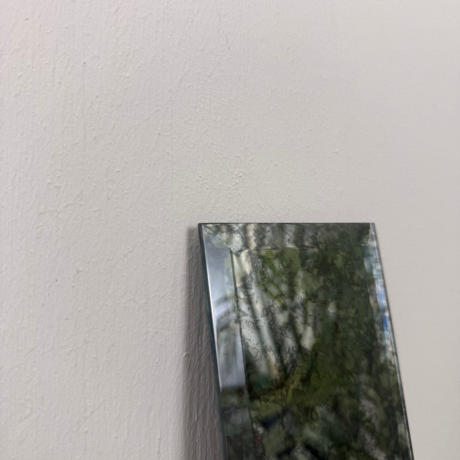 PTMD Facettenglas Silbern Fliese Dekoglas Wanddeko