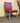 VEGA Stuhl rot Kunstleder Holz 50x47x86