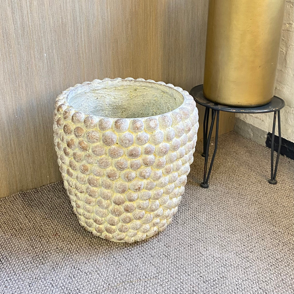 PTMD Ruis Blumentopf creme Keramik 40cm Übertopf