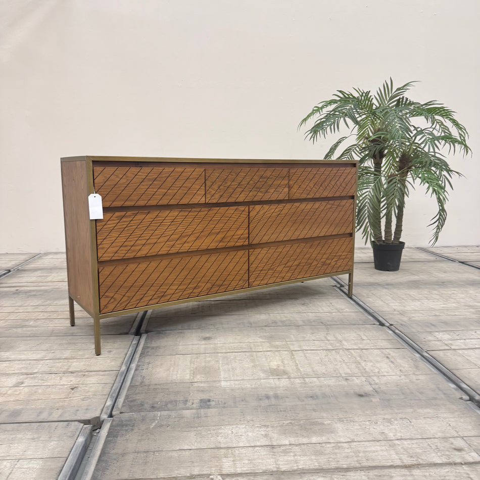 Mace Eiche Massivholz Kommode Golden Schrank