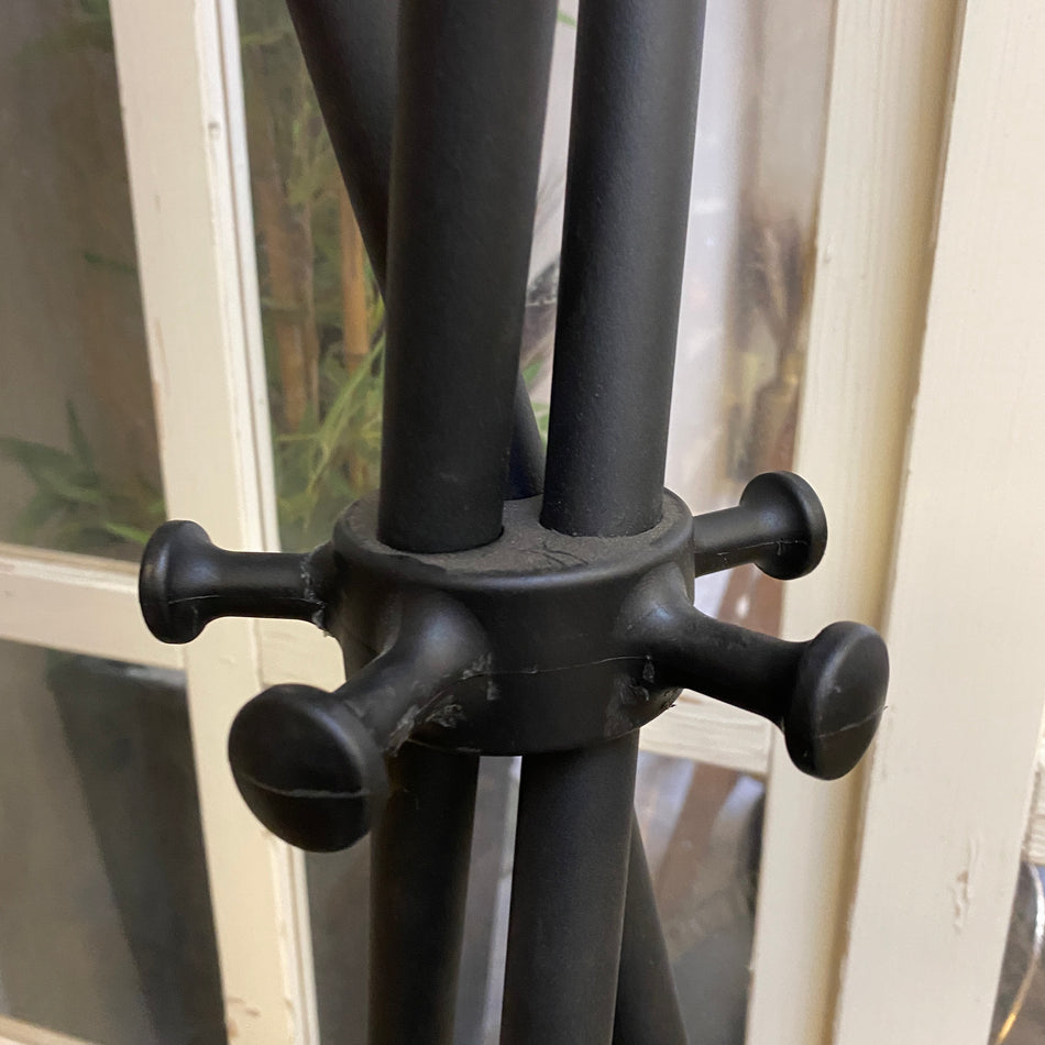 Garderobenständer schwarz Metall mit 5 Haken