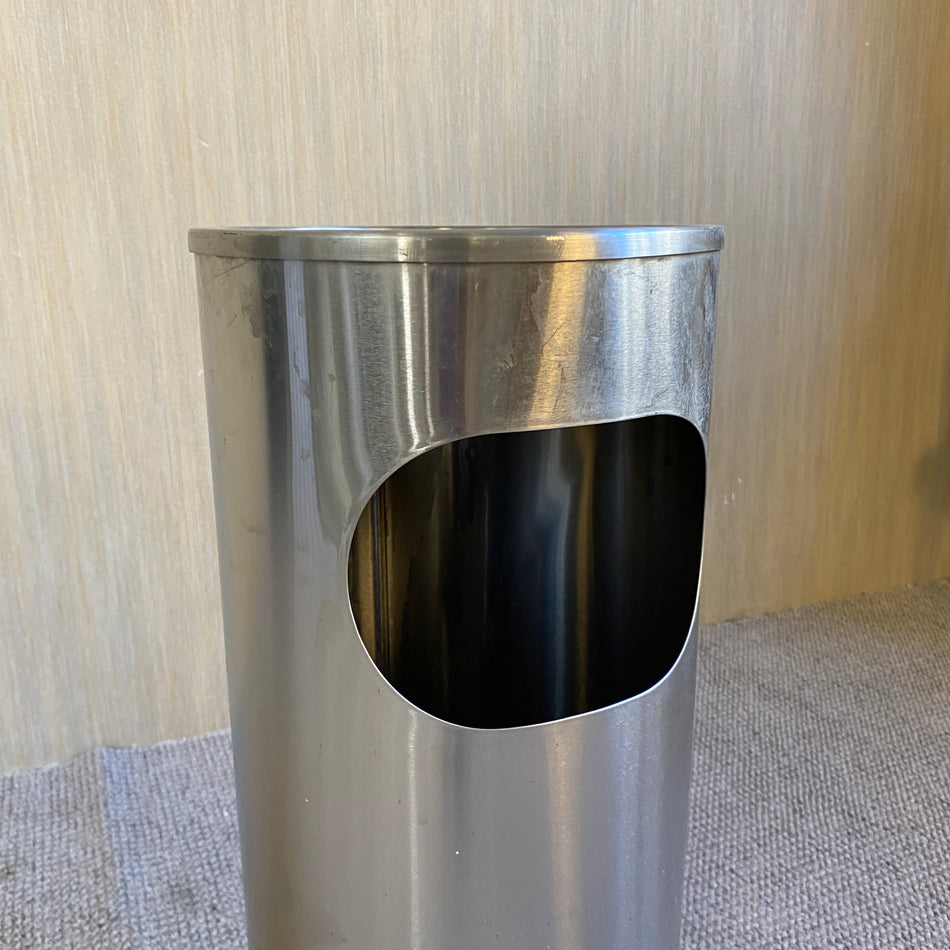 Papierkorb gebraucht silbern Aschenbecher 60cm