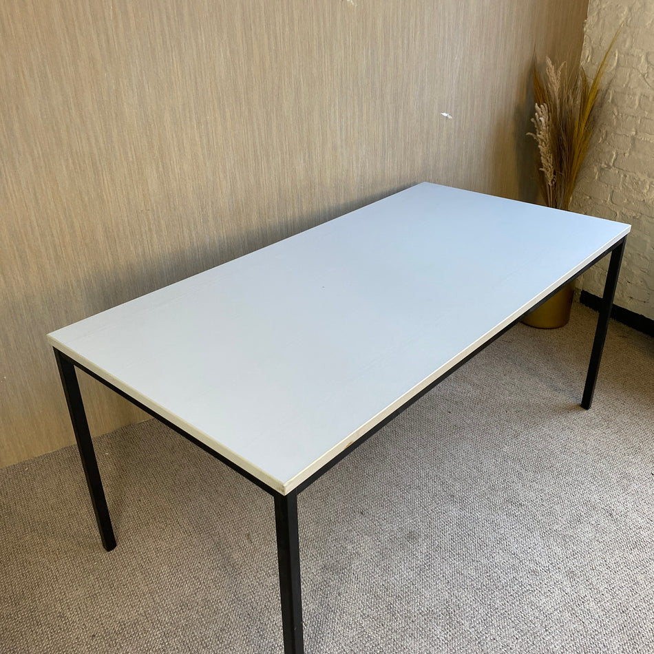 Tisch gebraucht grau schwarz 160cm Schreibtisch Esstisch