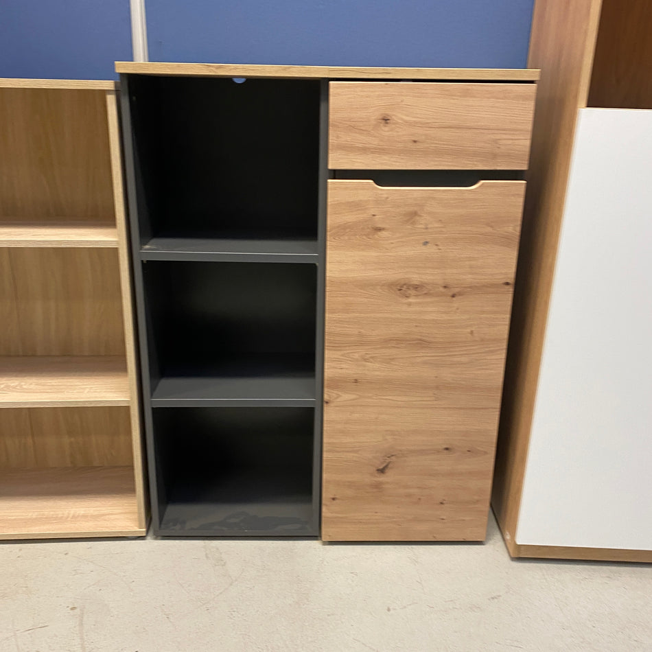 Memphis Schrank Regal 3 Fächer Artisan Eiche