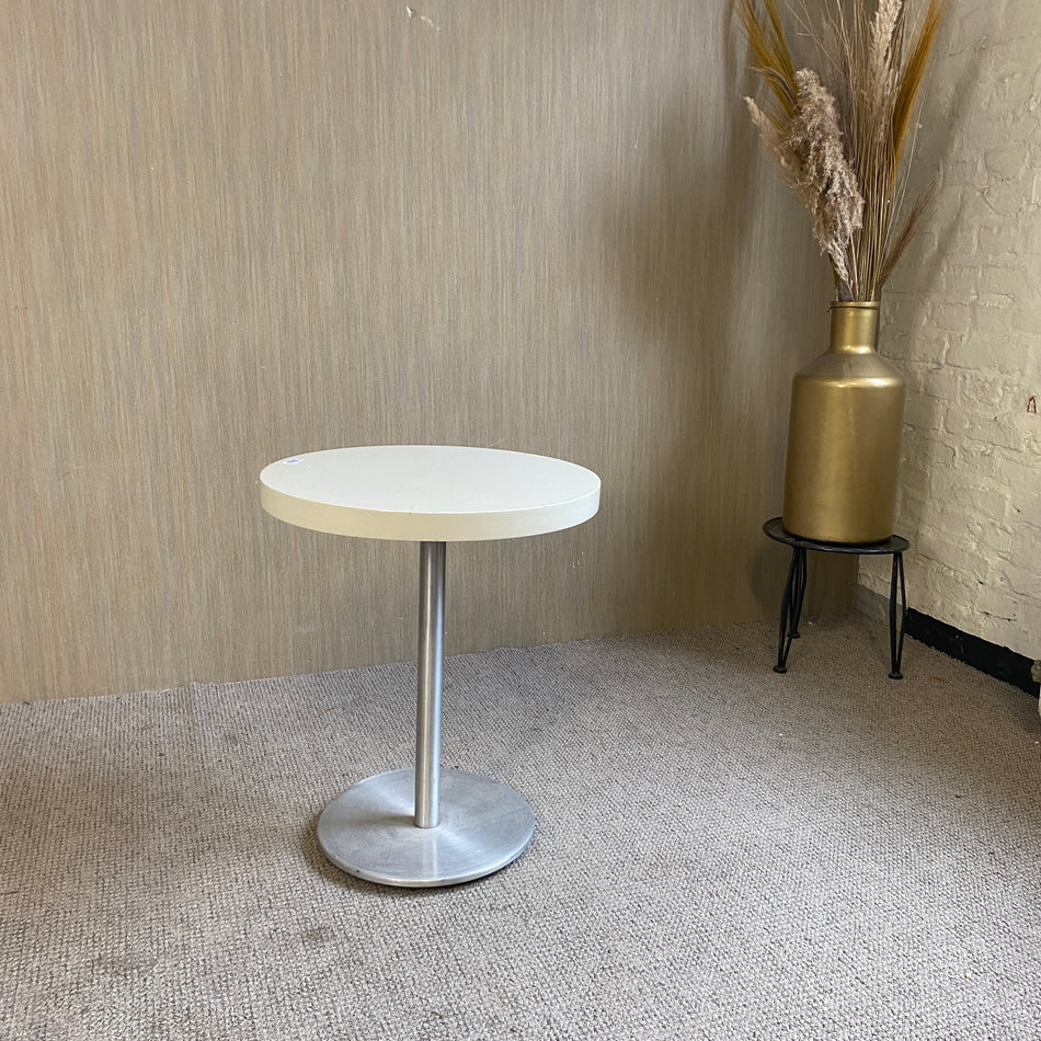 Beistelltisch grau gebraucht Holz Tisch rund 60cm