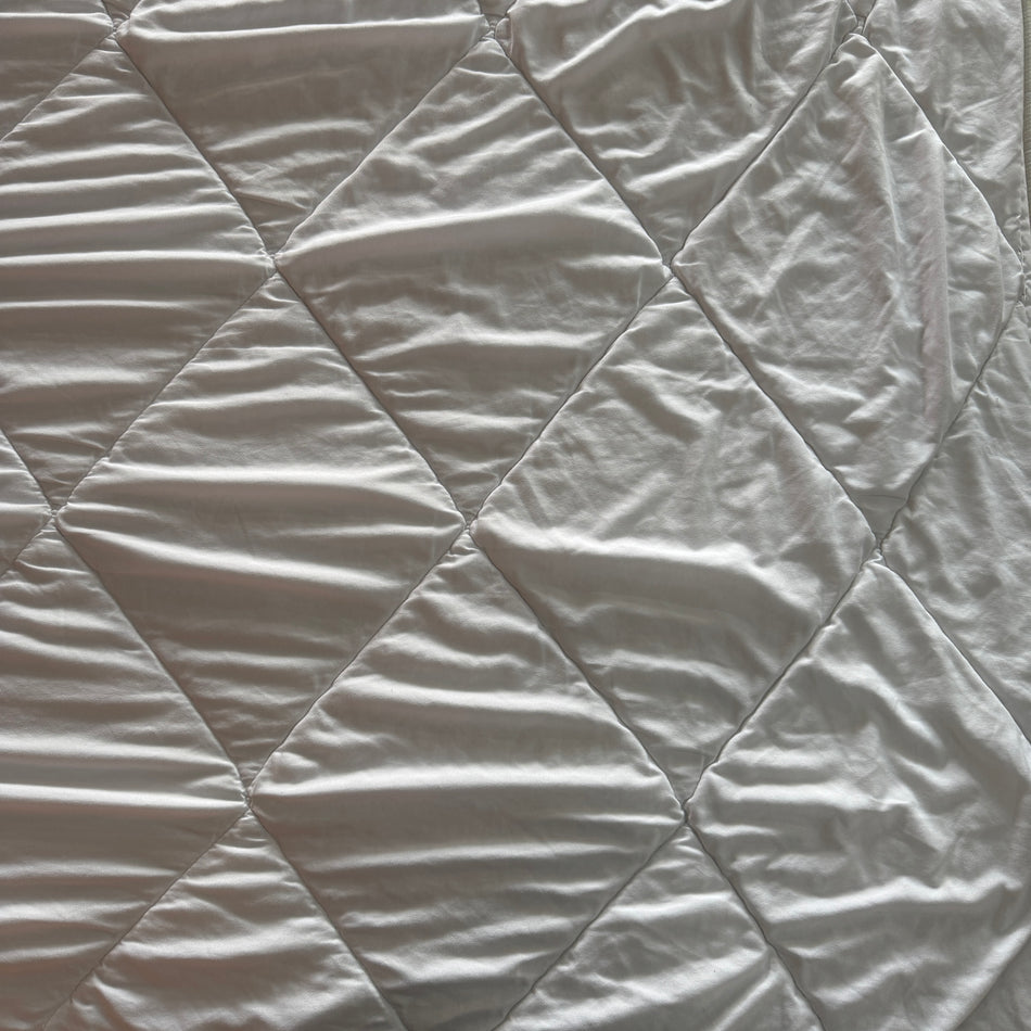 Bettdecke 130x190 Steppbett Mikrofaser Weiß Gebraucht
