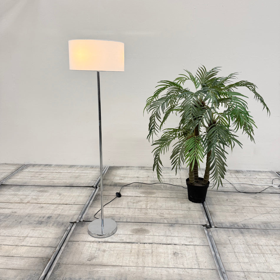 Stehlampe Silbern 3-flammig Weiß Lampe Gebraucht