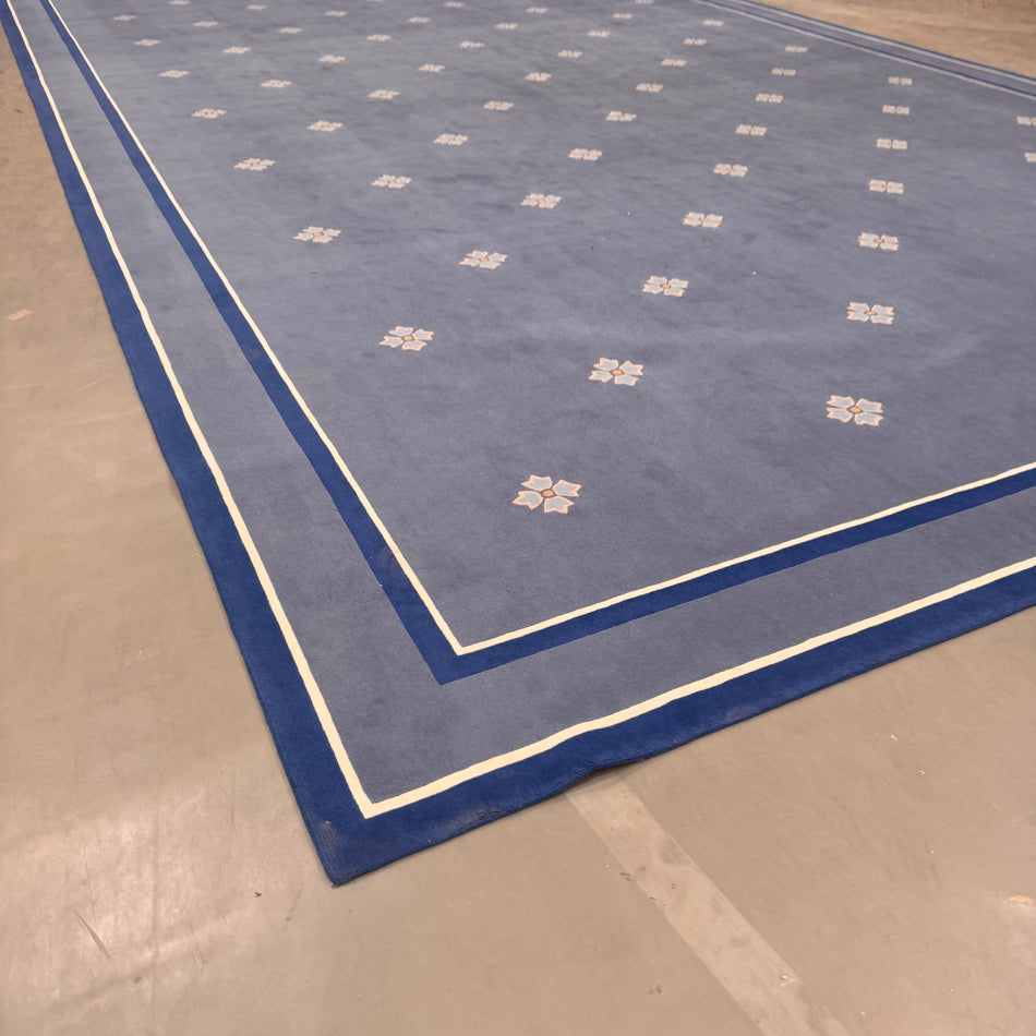 Großer Tisca Tiara Luxus Teppich Wolle Blau  518x972 Klassisch Handgeknüpft