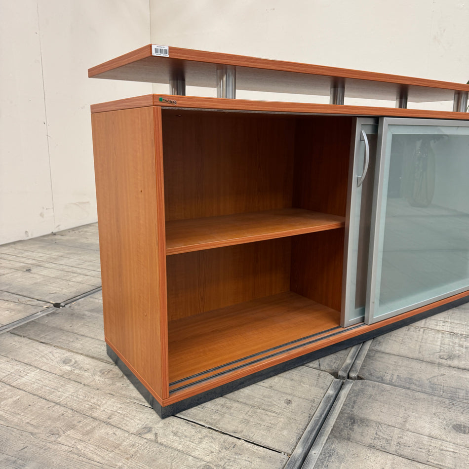 Palmberg Sideboard Schiebetürenschrank Glasschiebetüren Aufsatzboard Kommode Schrank Gebraucht