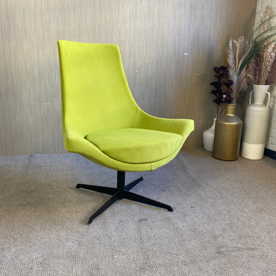 Designsessel Grün Polster Drehsessel Sessel gebraucht