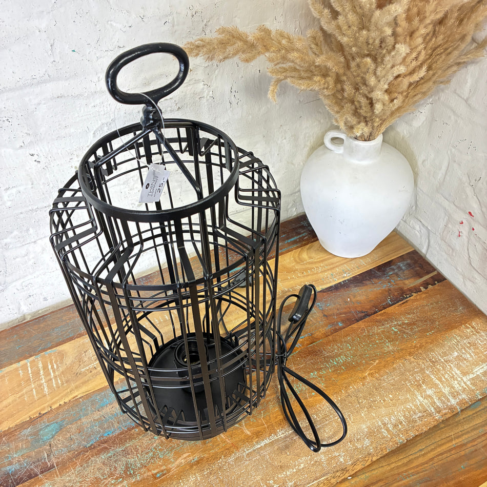 Tischlampe Kyle schwarz Metall 48cm Lampe