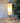 Lampe Tischlampe Missal Stoffschirm chrom und weiß